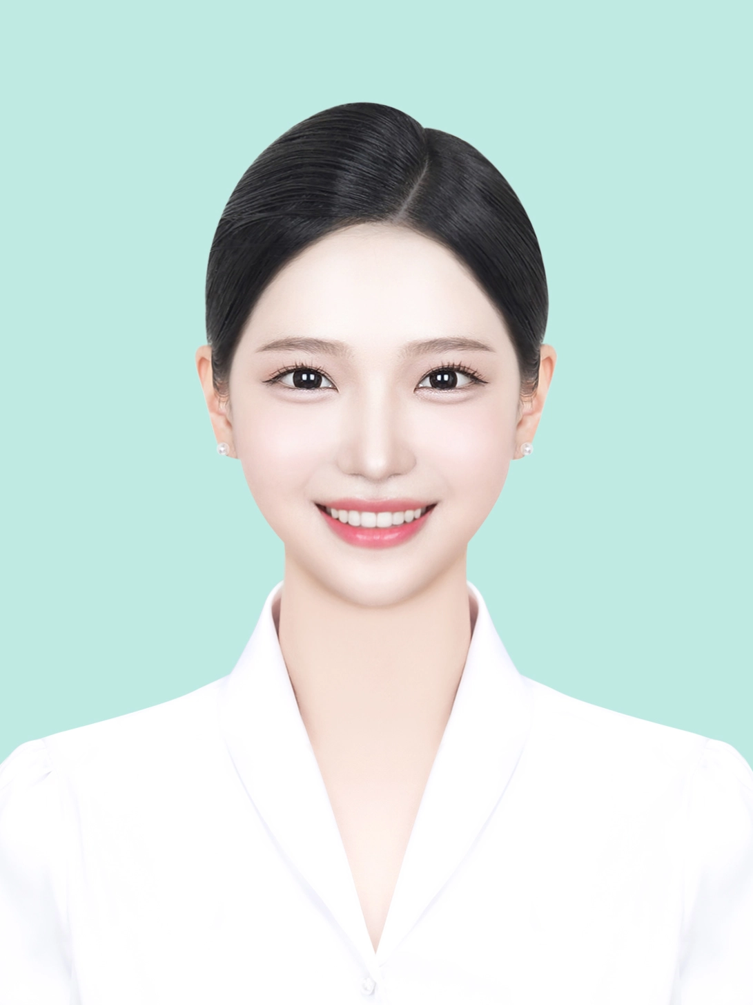 승무원사진 배경샘플 2 · 항공사 지원용 연한 단색