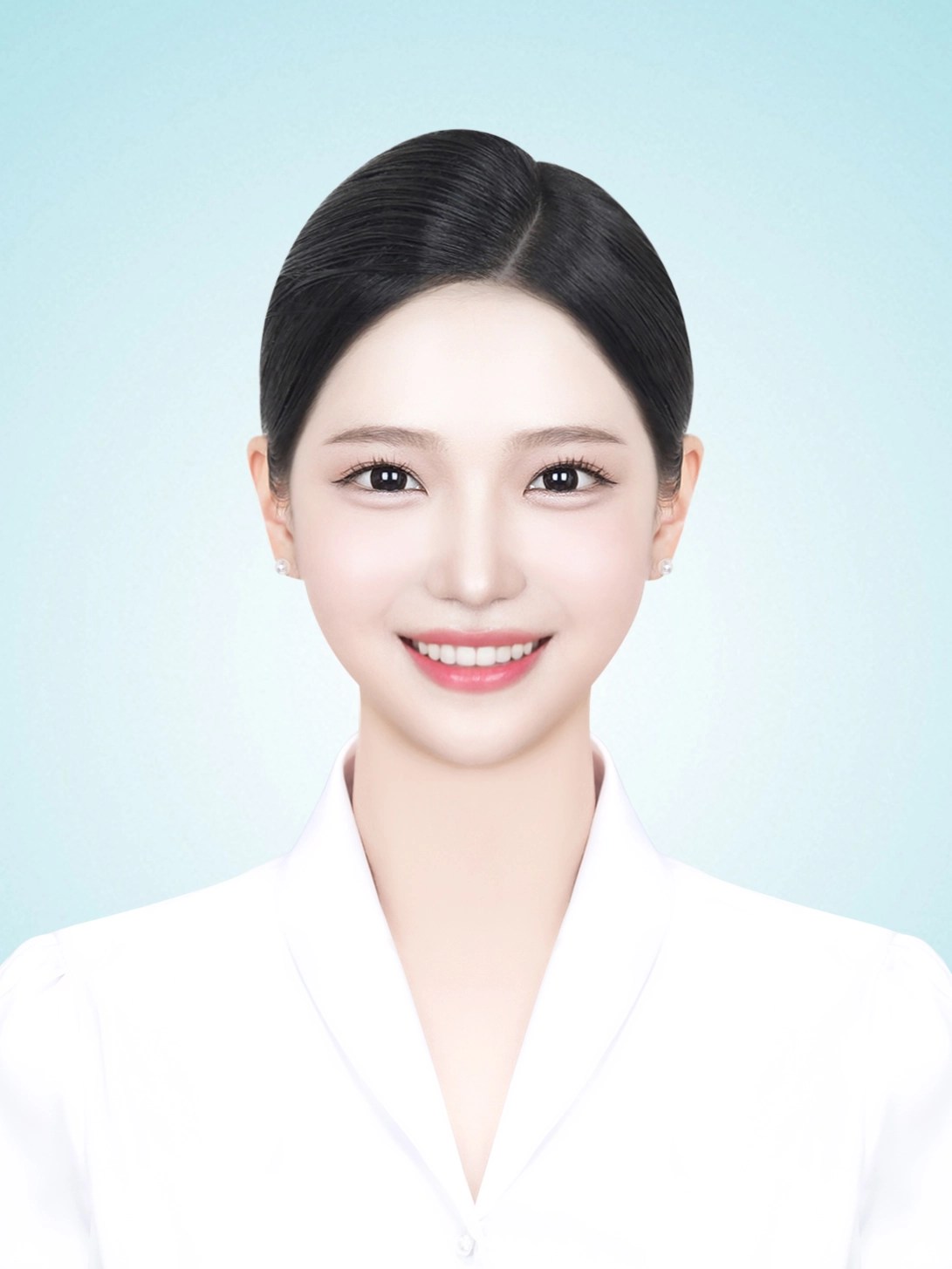 승무원사진 배경샘플 6 · 항공사 지원용 연한 단색