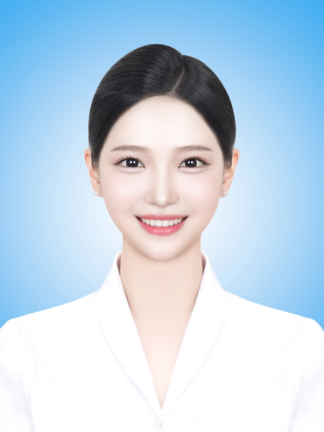 승무원사진 배경샘플 18 · 항공사 지원용 연한 단색