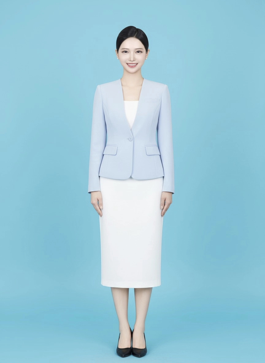 스튜어디스 전신사진 14 · 상반신과 함께 제출하는 컷