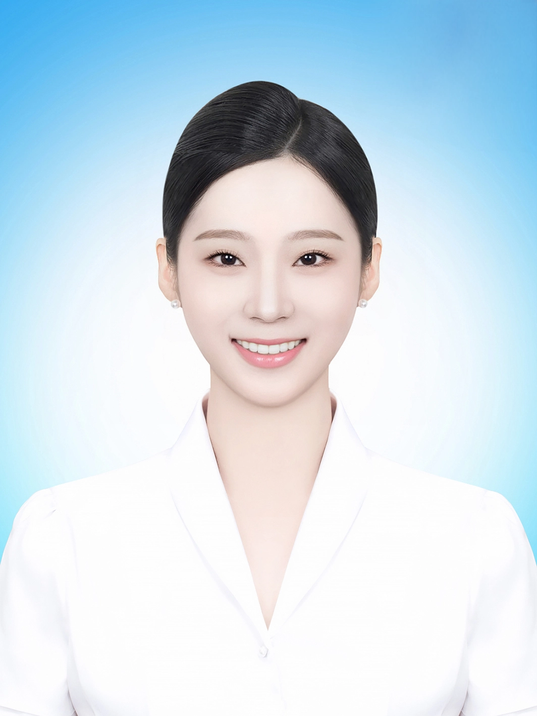 취업사진 124 · 피부 결을 남기고 톤만 고르게 잡은 작업