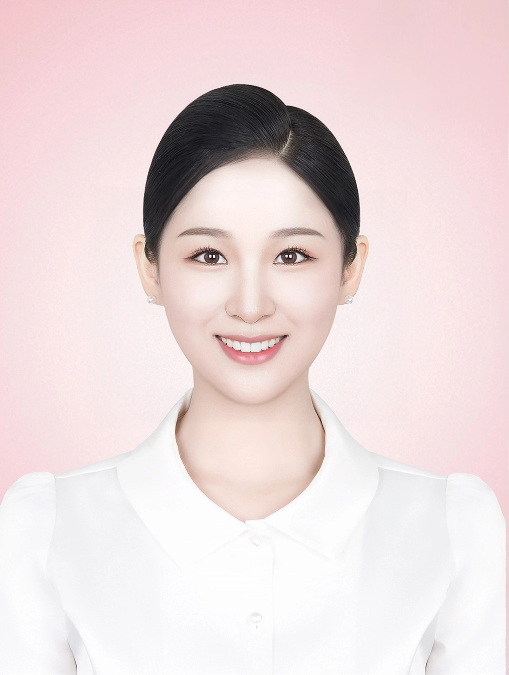 승무원사진 완성샘플 216 · 국내 항공사 지원용 증명 규격