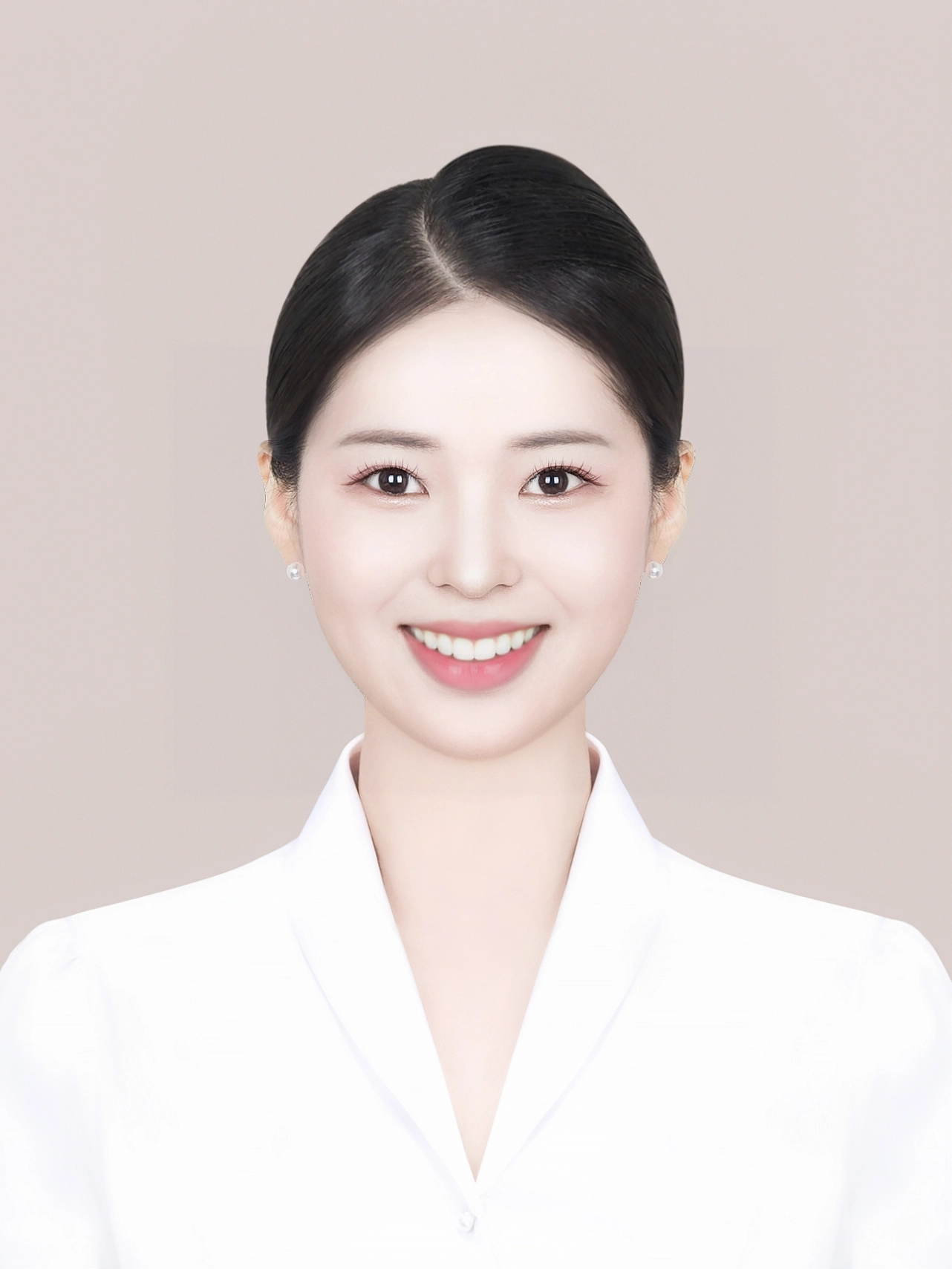 이력서사진 완성샘플 223 · 서류에 넣는 증명 규격