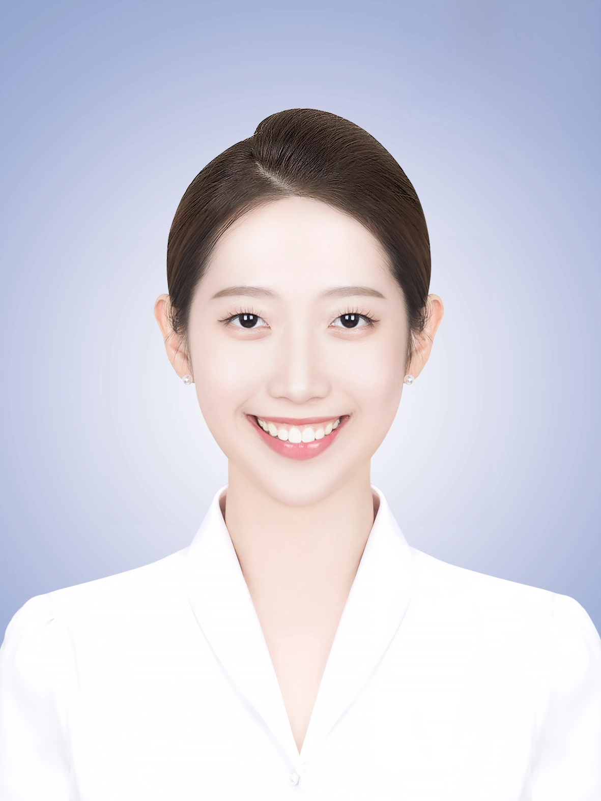 면접사진 완성샘플 293 · 실물에서 멀어지지 않는 선까지만 손본 사진