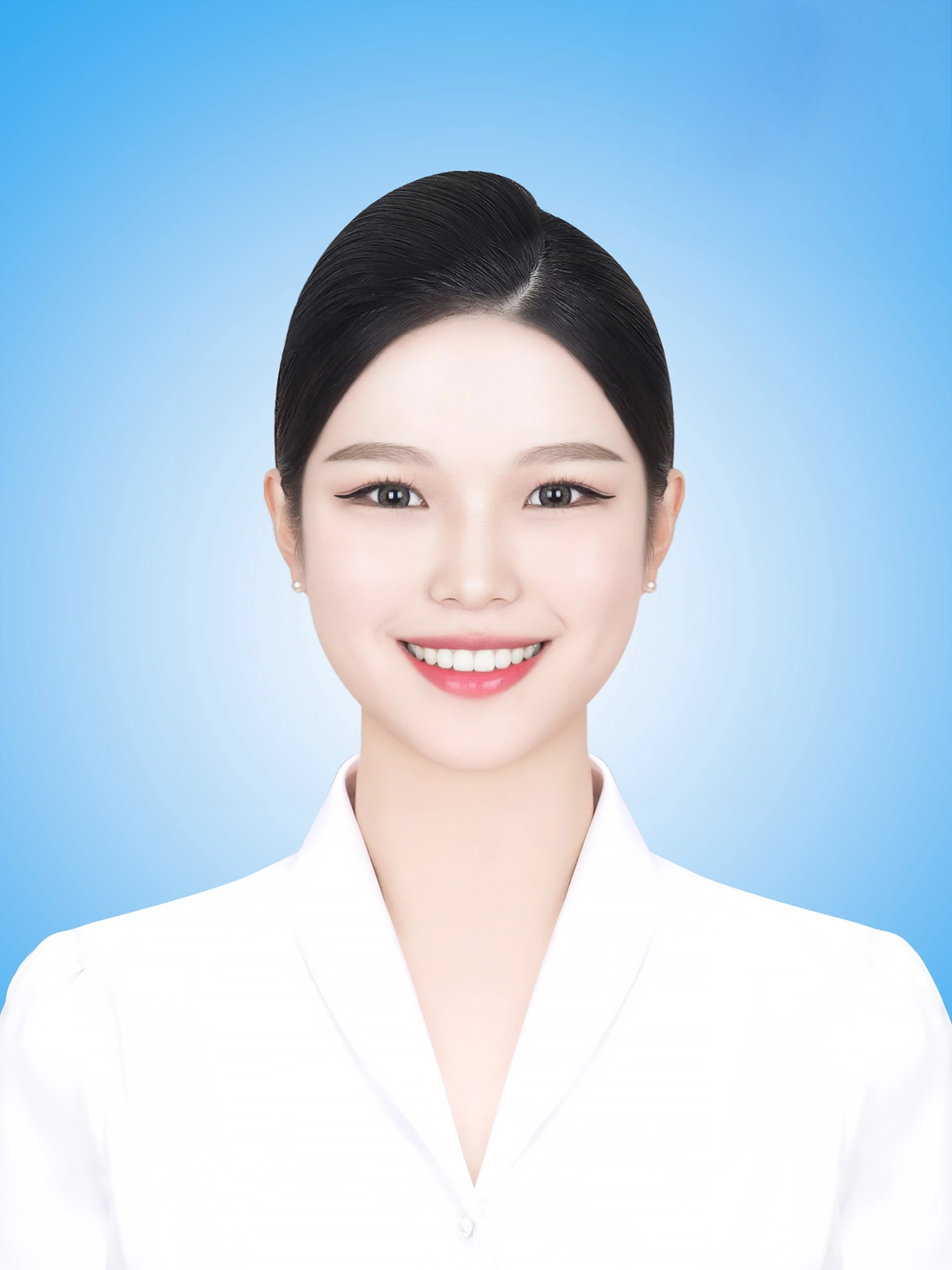 취업사진 323 · 피부 결을 남기고 톤만 고르게 잡은 작업